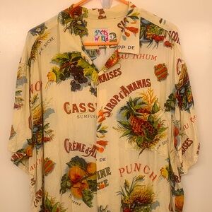 Jams World, men's XL, Hawaiian-style button-down shirt, cool, breezy and comfy!